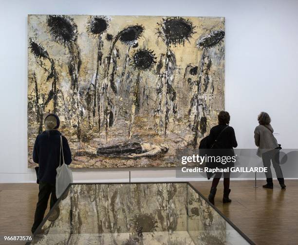 Oeuvre 'Die Orden der Nacht' - 1996 appartenant au 'Seattle Art Museum' exposée lors d'une rétrospective consacrée à Anselm Kiefer le 16 décembre...