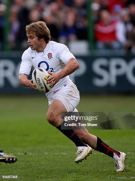 Matthew Tait of England in action during the RBS 6 Nations match between Italy and England at Stadio Flaminio on February 14, 2010 in Rome, Italy.