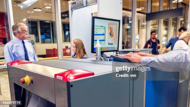 security control at the airport - airport x ray images stock pictures, royalty-free photos & images