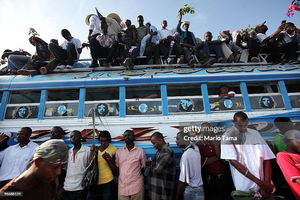 Haiti Observes Three Days Of Mourning One Month After Earthquake Struck