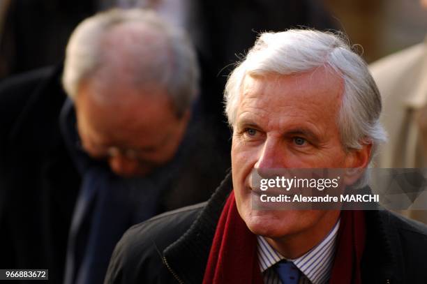 Michel Barnier ministre de l'Agriculture et de la Peche.