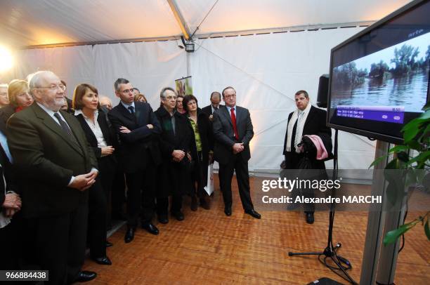 Andre Rossinot, Christine Albanel et Michel Dombes.