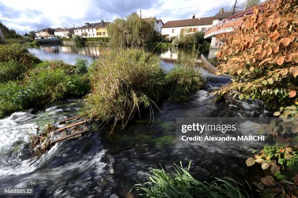 Village of Docelles near village of Lepanges-sur-Vologne where a four years old child, Gregory Villemin, was murdered 25 years ago in the Vologne...