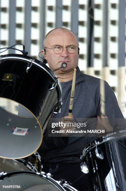 Phil Collins, the former singer and drummer for Genesis told a German newspaper that since he had surgery in April to repair a dislocated vertebra in...