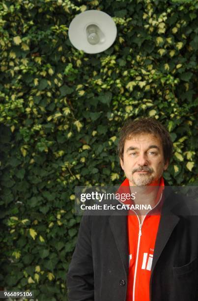 Close up of actor and director Olivier Marchal for his movie " 36 Quai des Orfevres".