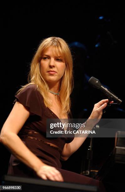 Diana Krall in concert in Montpellier.