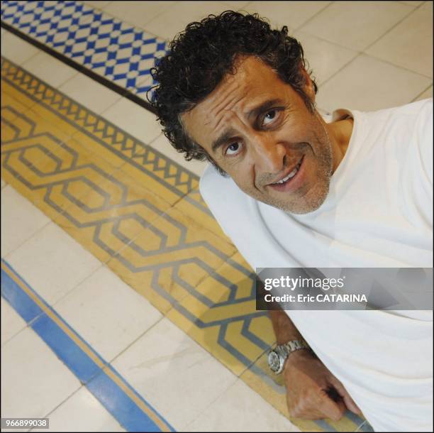 Close up of French actor Karim Belkhadra.