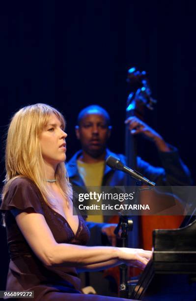 Diana Krall in concert in Montpellier.