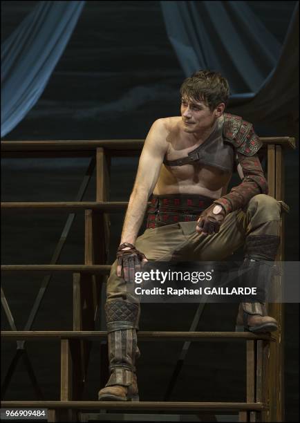 The Comedie-Francaise performs 'Troilus et Cressida' of William Shakespeare from January 26, 2013 to May 5, 2013 at theatre Ephemere, on January 25,...