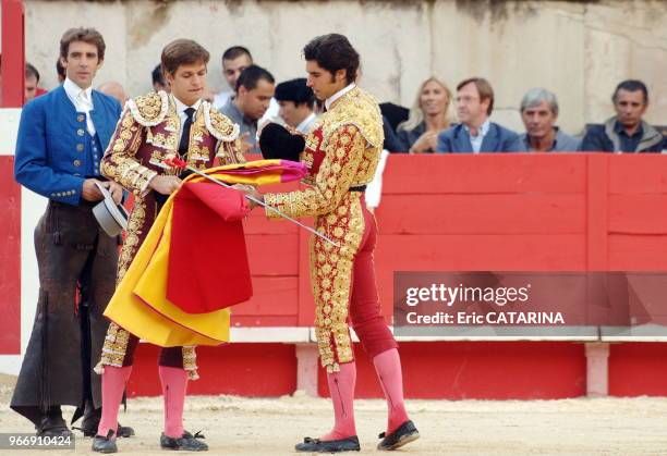 Pablo Hermoso de Mendoza,El Juli and Cayetano.