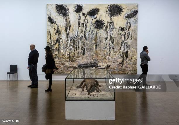 Oeuvre 'Die Orden der Nacht' - 1996 appartenant au 'Seattle Art Museum' exposée lors d'une rétrospective consacrée à Anselm Kiefer le 16 décembre...