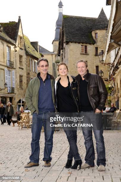Actor Thierry Lhermite, actress Virginie Efira and director Philippe Lefrebvre.