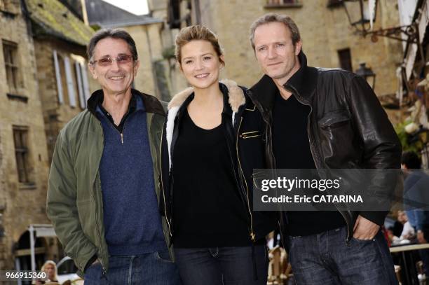 Actor Thierry Lhermite, actress Virginie Efira and director Philippe Lefrebvre.