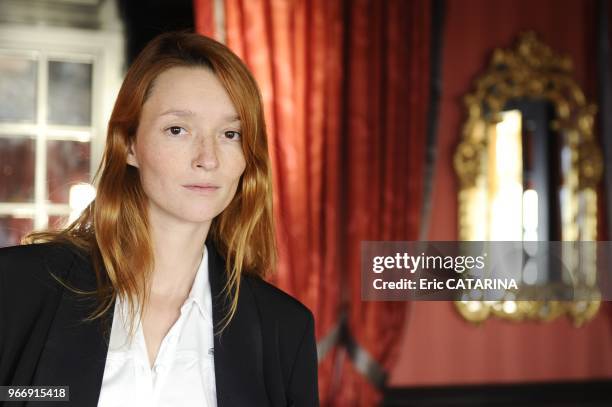 14th Festival International des Jeunes Realisateurs.Close up of french actress and former model Audrey Marnay.