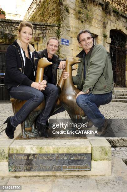 Actor Thierry Lhermite, actress Virginie Efira and director Philippe Lefrebvre.