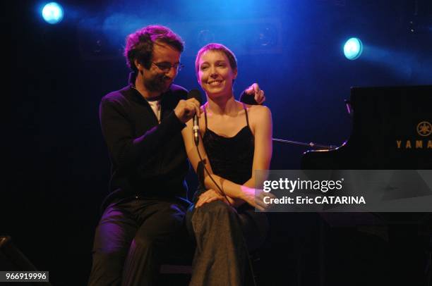 30th PALEO FESTIVAL DE NYON. Vincent Delerm singing with Jeanne Cherhal at the end of her show.