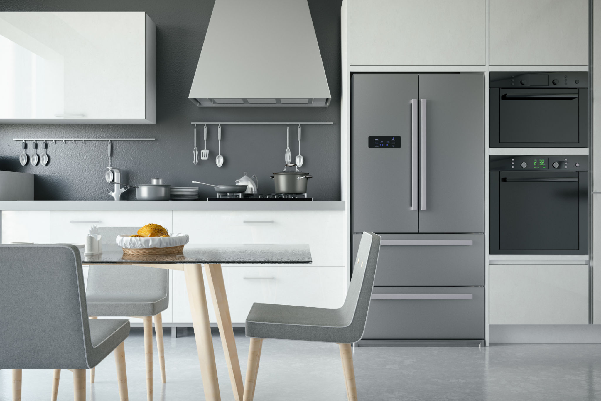 modern kitchen appliances