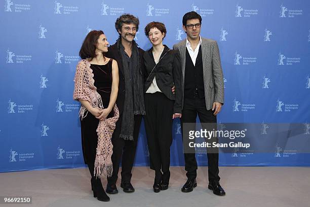 Actress Teresa Saponangelo, director Silvio Soldini, actress Alba Rohrwacher and actor Pierfrancesco Favino attend the 'Cosa Voglio Di Piu' Photocall...