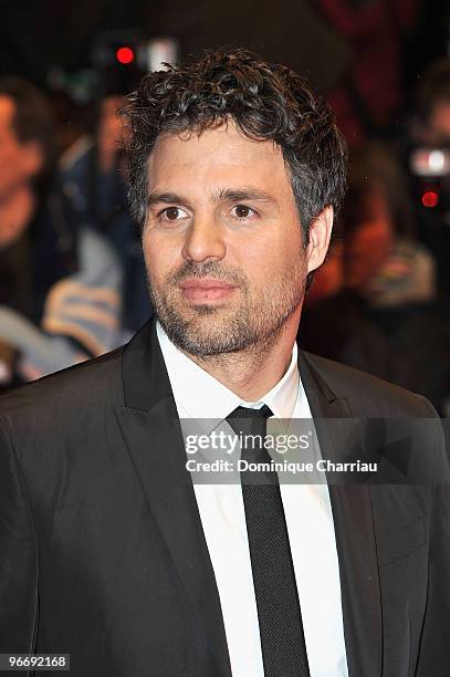 Actor Mark Ruffalo attends the 'Shutter Island' Premiere during day three of the 60th Berlin International Film Festival at the Berlinale Palast on...