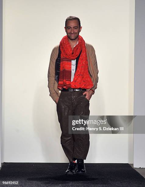 Designer Diego Binetti attends the Binetti Fall/Winter 2010 fashion show at Exit Art on February 14, 2010 in New York City.