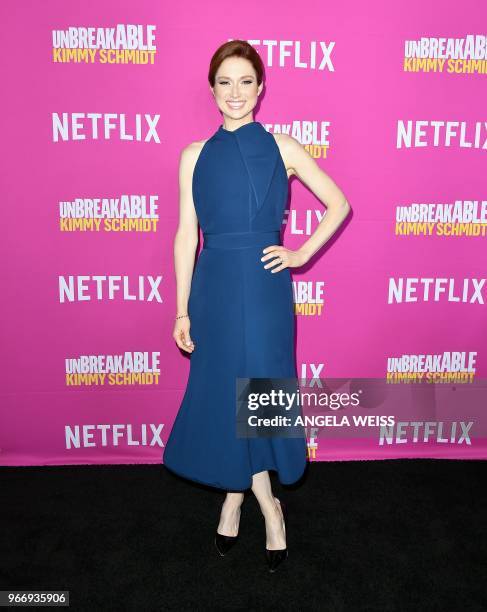 Ellie Kemper attends the Netflix 'Unbreakable Kimmy Schmidt' for your consideration event at DGA Theater on June 3, 2018 in New York City.