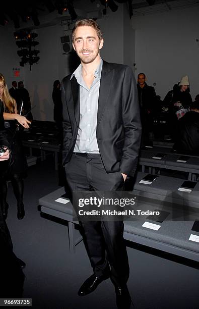 Lee Pace attends the Calvin Klein Menswear Fall 2010 fashion show during Mercedes-Benz Fashion Week on February 14, 2010 in New York City.