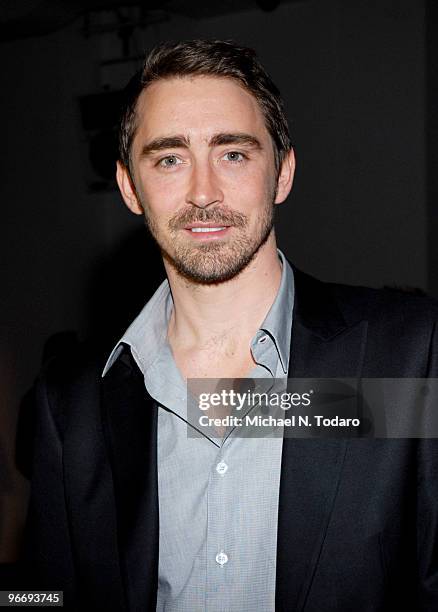 Lee Pace attends the Calvin Klein Menswear Fall 2010 fashion show during Mercedes-Benz Fashion Week on February 14, 2010 in New York City.