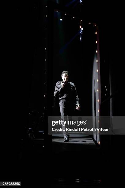 Laurent Gerra Performs "Sans Moderation" Laurent Gerra's Show at Palais des Sports on May 29, 2018 in Paris, France.