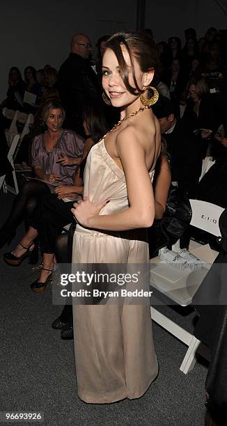 Actress Alexis Dziena attends the Rebecca Taylor Fall 2010 Fashion Show during Mercedes-Benz Fashion Week at The Salon at Bryant Park on February 14,...