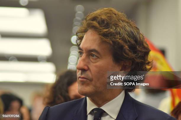 The businessman Álvaro de Marichalar attends the event that VOX has held today in Barcelona to explain the political and legal initiatives being...