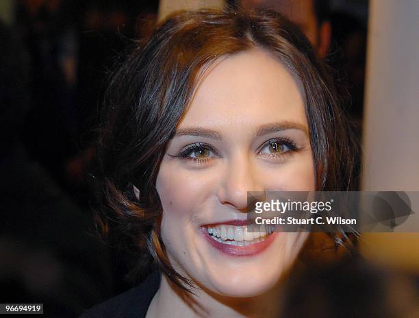 Actress Loui Batley attends the Whatsonstage.com Theatregoers' Choice Awards on February 14, 2010 in London, England.