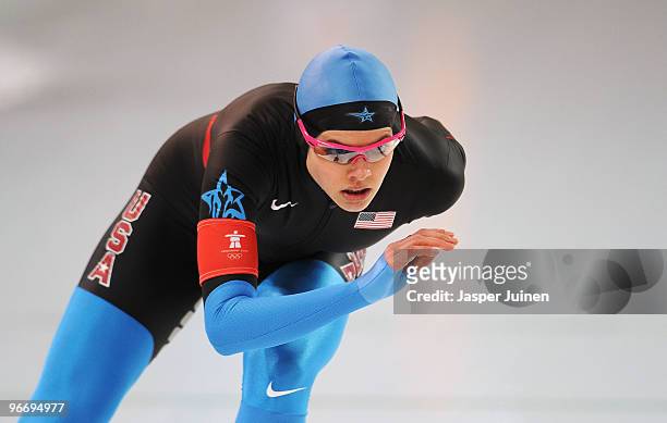 Nancy Swider-Pelz Jr. Of United States competes in the Speed Skating Ladies' 3,000m on day 3 of the Vancouver 2010 Winter Olympics at Richmond...