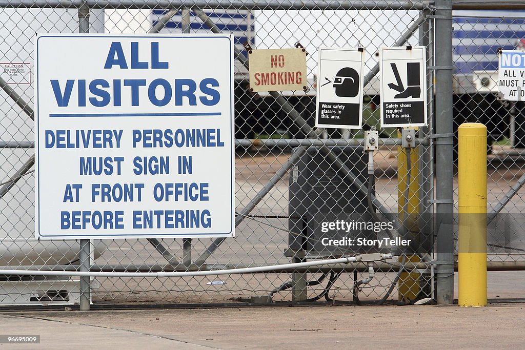 Industrial plant entrance