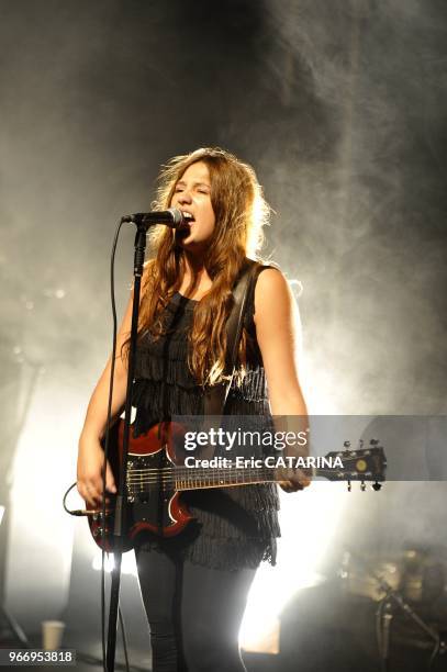 25th Francofolies de La Rochelle.French singer Izia performing live.