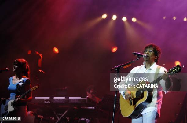 23rd Francofolies de La Rochelle.French singer Laurent Voulzy performing live.