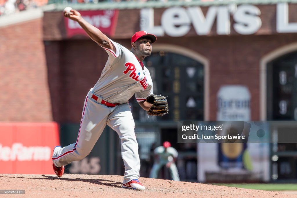 MLB: JUN 03 Phillies at Giants