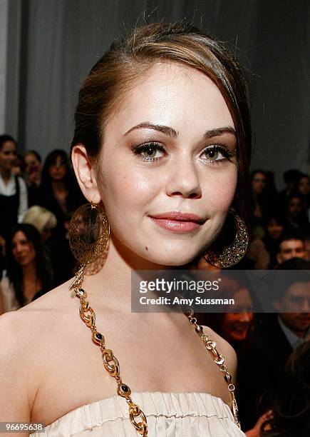 Actress Alexis Dziena attends the Rebecca Taylor Fall 2010 Fashion Show presented by Tetra Pak & O.N.E during Mercedes-Benz Fashion Week at The Salon...