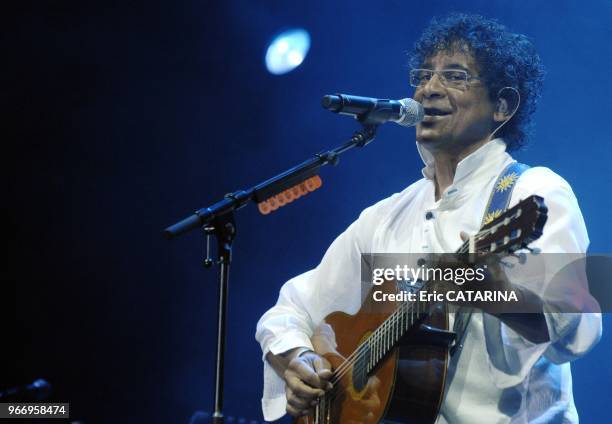 23rd Francofolies de La Rochelle.French singer Laurent Voulzy performing live.