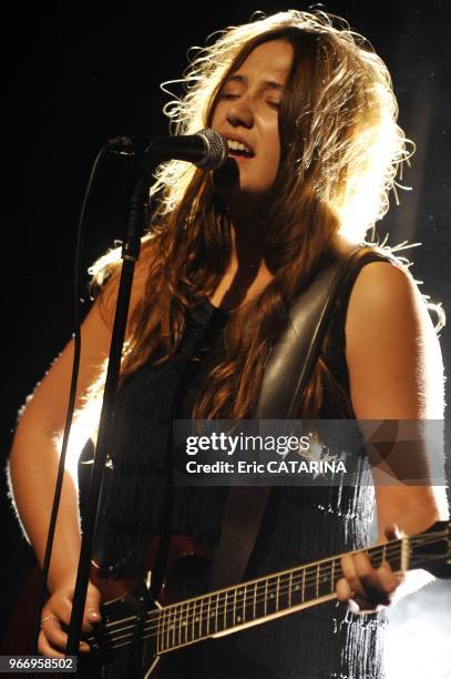 25th Francofolies de La Rochelle.French singer Izia performing live.