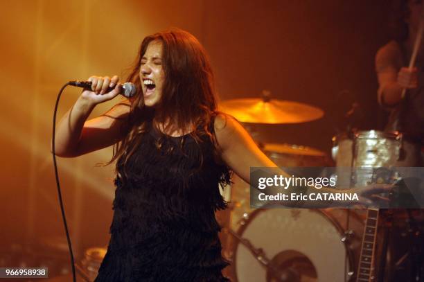 25th Francofolies de La Rochelle.French singer Izia performing live.