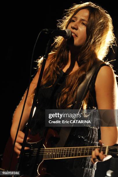 25th Francofolies de La Rochelle.French singer Izia performing live.