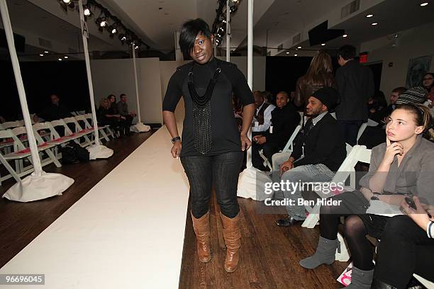 Designer Korto Momolu attends the Leanne Marshall Fall 2010 fashion show at The Union Square Ballroom on February 14, 2010 in New York City.