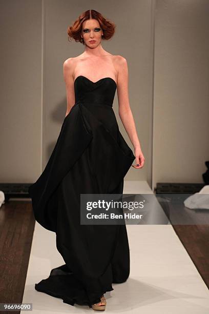 Model attends the Leanne Marshall Fall 2010 fashion show at The Union Square Ballroom on February 14, 2010 in New York City.