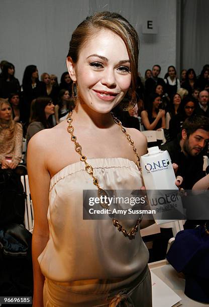 Actress Alexis Dziena attends the Rebecca Taylor Fall 2010 Fashion Show presented by Tetra Pak & O.N.E during Mercedes-Benz Fashion Week at The Salon...