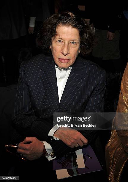 Fran Lebowitz attends the Diane Von Furstenberg Fall 2010 Fashion Show during Mercedes-Benz Fashion Week at The Tent at Bryant Park on February 14,...