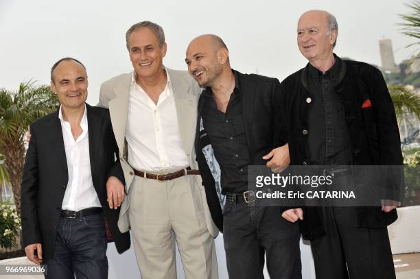 Philippe Val, Daniel Leconte, Richard Malka et Georges Wolinski.