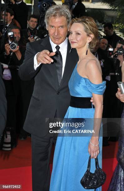 Actor Harrison Ford and partner Calista Flockhart.