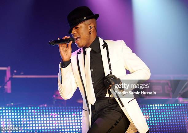 American R&B singer Ne-Yo performs live at Wembley Arena on February 14, 2010 in London, England.