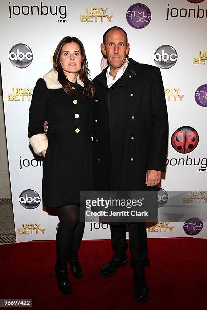 Designer Walter Baker and wife Agnes attend a Night of Fashion, Music & Charity to say goodbye to "Ugly Betty" at Capitale on February 13, 2010 in...