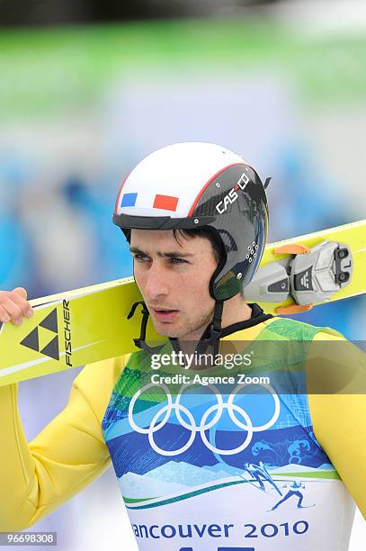 Jason Lamy Chappuis of France takes Gold medal during the Nordic Combined Individual NH/10km on Day 3 of the 2010 Vancouver Winter Olympic Games on...